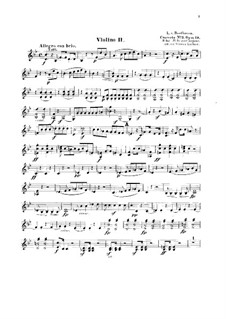 Концерт для фортепиано с оркестром No.2, Op.19: Версия для струнного квинтета – партия второй скрипки by Людвиг ван Бетховен