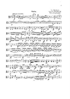 Концерт для фортепиано с оркестром No.2, Op.19: Версия для струнного квинтета, партия альта by Людвиг ван Бетховен