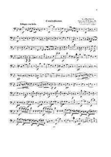 Концерт для фортепиано с оркестром No.2, Op.19: Версия для струнного квинтета – партия контрабаса by Людвиг ван Бетховен