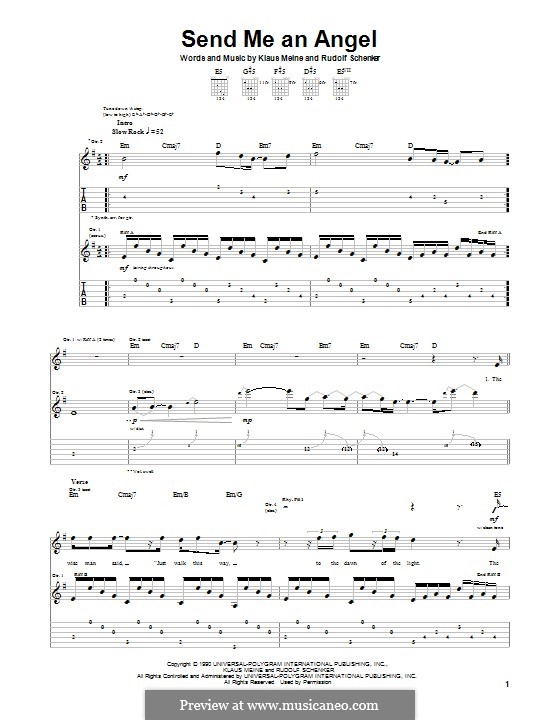K. Meine, R. Schenker: Send Me an Angel (Scorpions) ноты на MusicaNeo