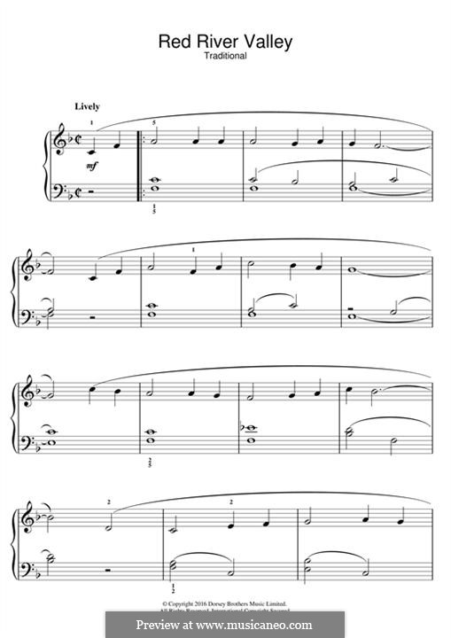 Red River Valley: Для фортепиано by folklore