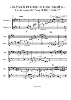 Concert etude for Trumpet in C and Trumpet in D: Concert etude for Trumpet in C and Trumpet in D by Христо Цанов
