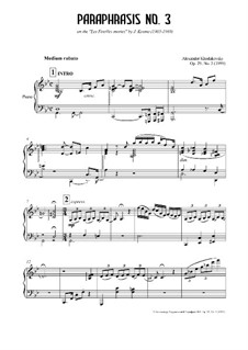 Парафраз No.3, Op.29: Парафраз No.3 by Александр Ходаковский