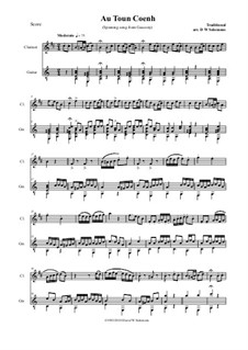 Variations on Au Ton Coenh: Для кларнета и гитары by folklore