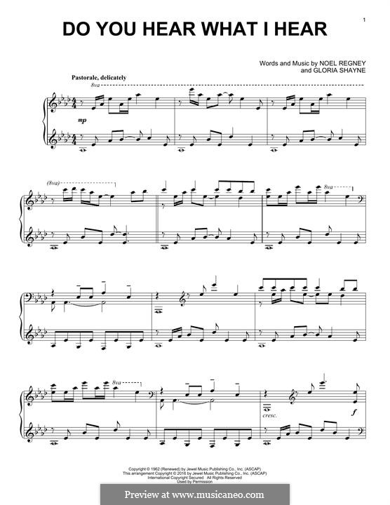 Piano version: Для одного исполнителя by Gloria Shayne, Noël Regney