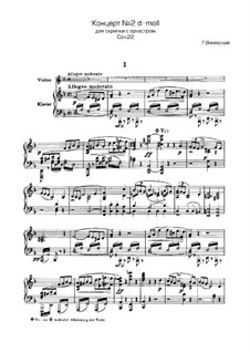 Концерт для скрипки с оркестром No.2, Op.22: Версия для скрипки и фортепиано by Генрик Венявский