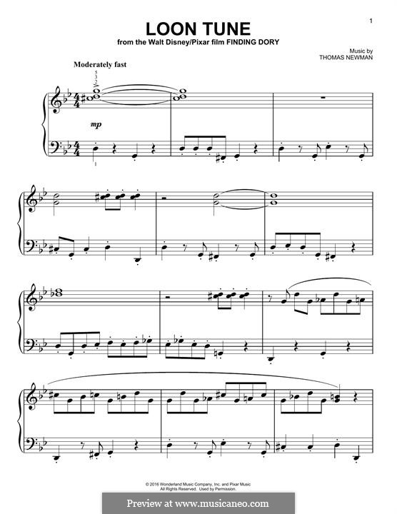 Loon Tune: Для фортепиано by Thomas Newman