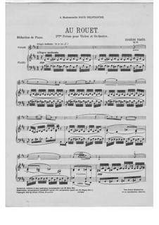 Au Rouet, Op.13: Для скрипки и фортепиано – партитура и сольная партия by Эжен Изаи