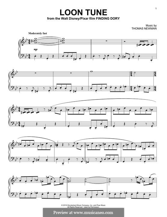 Loon Tune: Для фортепиано by Thomas Newman