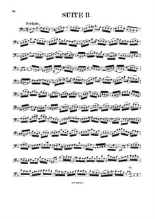 Сюита для виолончели No.2 ре минор, BWV 1008: Для одного исполнителя by Иоганн Себастьян Бах