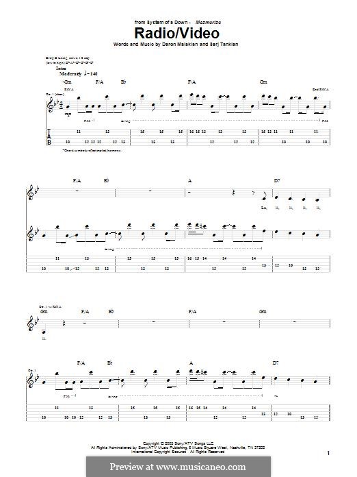 chord system of a down radio video