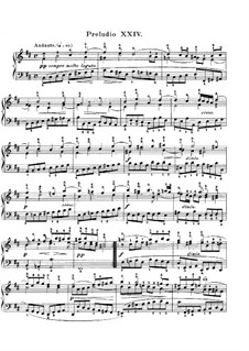 Прелюдия и фуга No.24 си минор, BWV 869: Для фортепиано by Иоганн Себастьян Бах