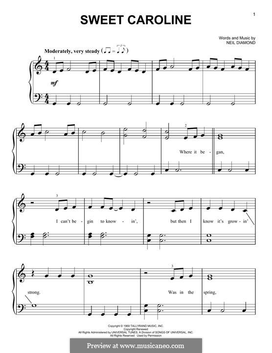 Piano version: Для одного исполнителя by Neil Diamond