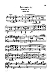 Леонора. Увертюра No.2 до мажор, Op.72a: Версия для фортепиано by Людвиг ван Бетховен