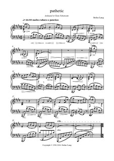 Pathetic - dedicated to Clara Schumann: Pathetic - dedicated to Clara Schumann by Stefan Lang