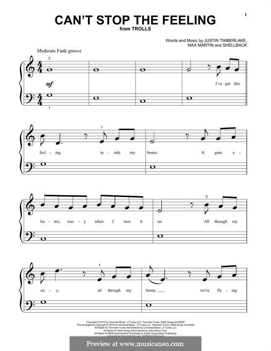 Piano-vocal version: Для фортепиано by Shellback, Justin Timberlake, Max Martin