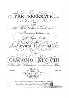 Три серенады для альта и струнных, Op.3: Серенада No.1 by Джакомо Зукки
