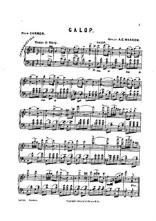 Ж. Бизе: Галоп (Кармен) ноты на MusicaNeo