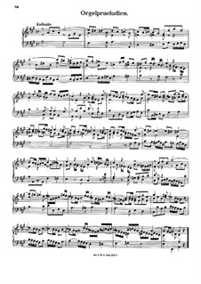 Четыре органных прелюдии: Четыре органных прелюдии by Иоганн Георг Альбрехтсбергер