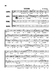 Angelis suis mandavit de te: Вокальная партитура by Мануэль  Кардозо