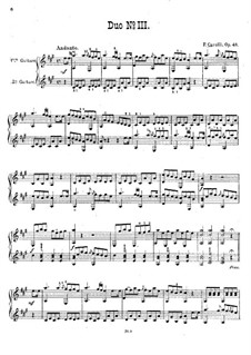 Три дуэта для двух гитар, Op.48: Дуэт No.3 by Фердинандо Карулли