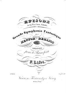 Фантастическая симфония, H.48 Op.14: Версия для фортепиано by Гектор Берлиоз