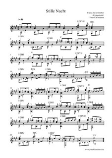 Guitar version: For acoustic guitar by Франц Ксавьер Грубер