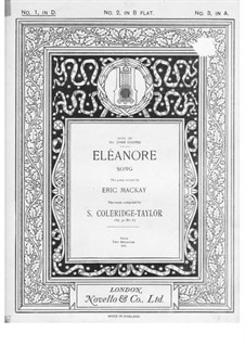 No.6 Elëanore: Ре мажор by Сэмюэл Коулридж-Тэйлор