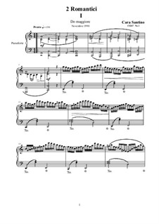 Two Romantics for Piano, CS267: Two Romantics for Piano by Santino Cara