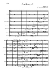 Crucifixus: For wind octet by Антонио Лотти