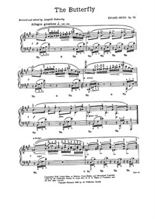 Лирические пьесы, Op.43: No.1 Бабочка by Эдвард Григ