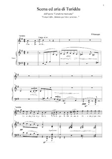 Сельская честь: Scena ed aria di Turiddu by Пьетро Масканьи