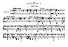 Сюита No.2, Op.55: Для фортепиано в четыре руки by Эдвард Григ