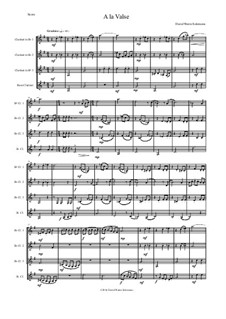 A la valse: For clarinet quartet by Дэвид Соломонс