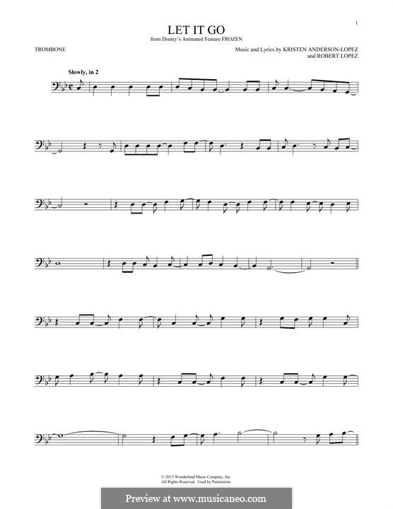 Instrumental version: For trombone by Robert Lopez, Kristen Anderson-Lopez