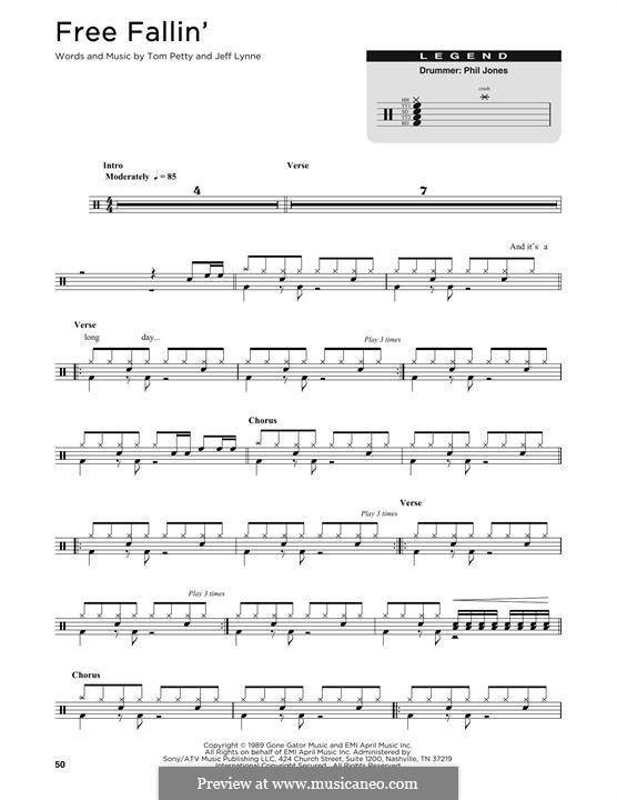 Free Fallin': Drum set by Jeff Lynne