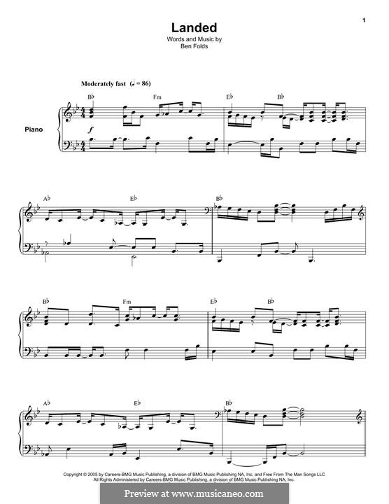 Landed: Для фортепиано by Ben Folds