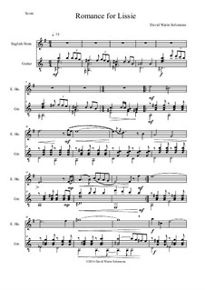 Romance for Lissie: For cor anglais and guitar by Дэвид Соломонс