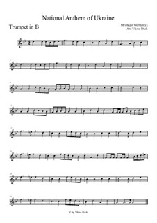Ще не вмерла Україна. Гимн Украины: Для трубы by Михаил Вербицкий