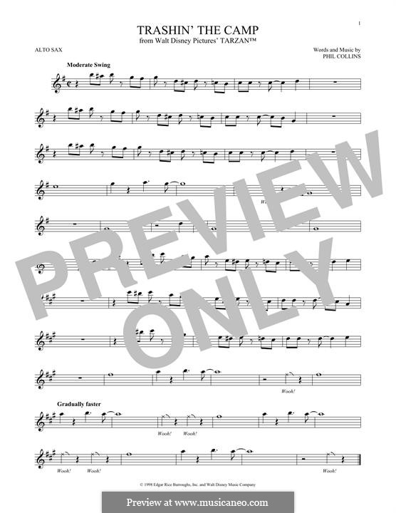 Trashin' the Camp (from Walt Disney's Tarzan): Для альтового саксофона by Phil Collins