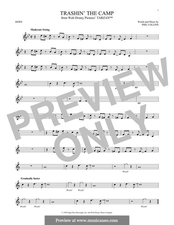 Trashin' the Camp (from Walt Disney's Tarzan): For horn by Phil Collins
