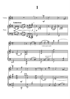 Две пьесы для скрипки и фортепиано: Две пьесы для скрипки и фортепиано by Владимир Введенский