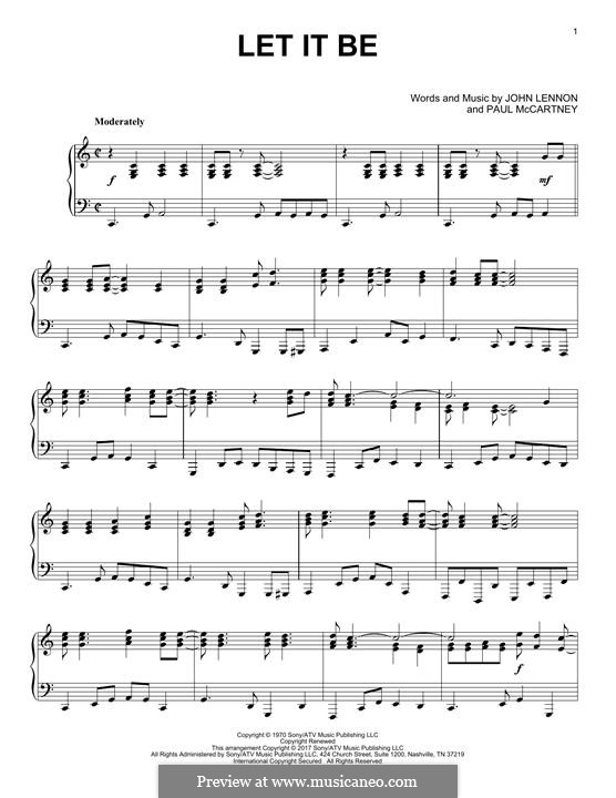 let it be the beatles piano let it be the beatles piano