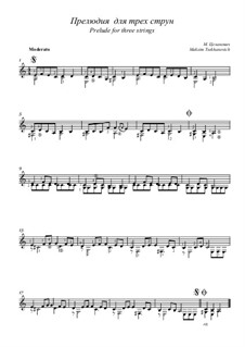 Prelude for three strings: Prelude for three strings by Maksim Tsekhanovich