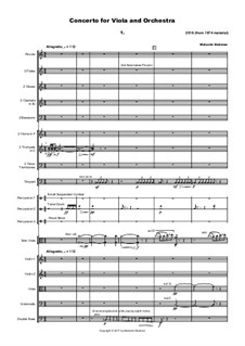 Concerto for Viola and Orchestra, MMO14: Concerto for Viola and Orchestra by Malcolm Dedman