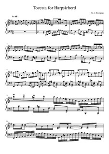 Toccata for Harpsichord, Op.1: Toccata for Harpsichord by Michael J. Ferrigno