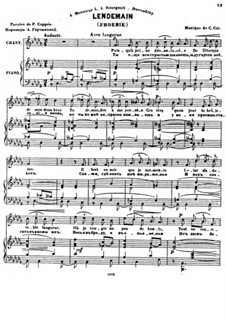 Семь мелодий, Op.32: No.6 Упоение by Цезарь Кюи