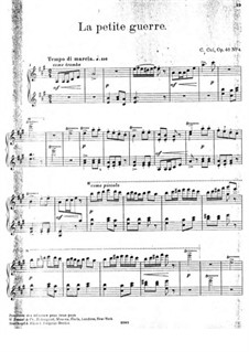 В Аржанто, Op.40: No.4 Маленькая война by Цезарь Кюи