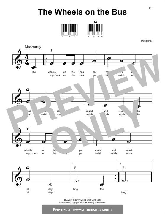 The Wheels on the Bus: For any instrument by folklore