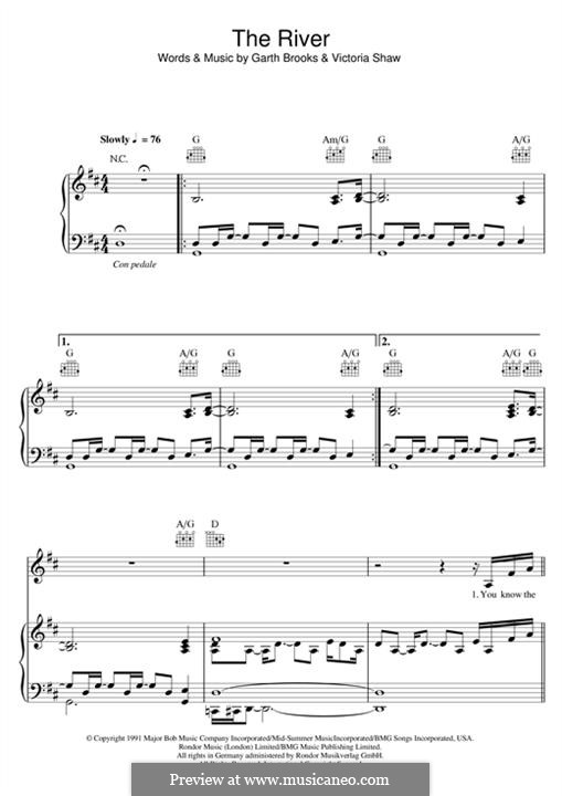 The River: Для голоса и фортепиано (или гитары) by Garth Brooks